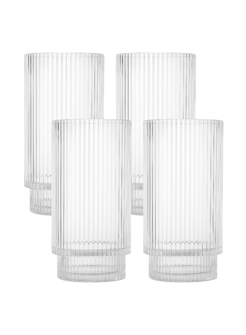 Ribbed Glass Votive Candle Holder, in 3 Colors