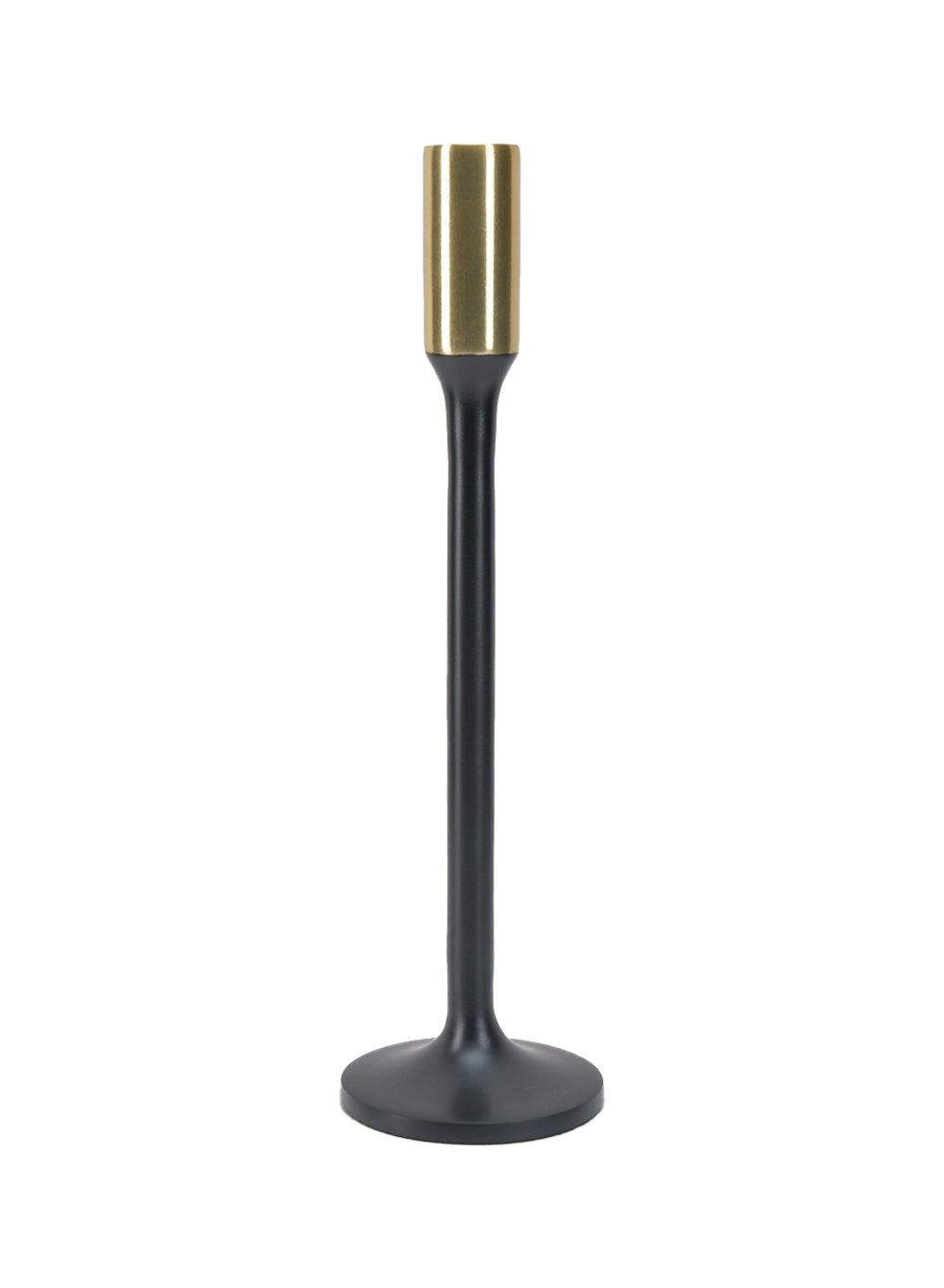Bundle: Dual-Tone Taper Candle Holders with Ivory Candles