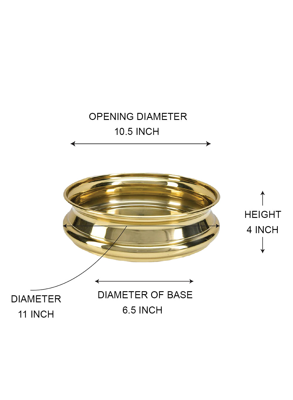 Lustre Gold Stainless Steel Bowl