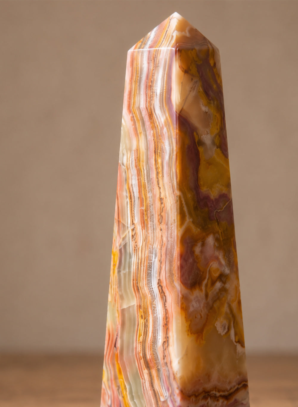 Natural Onyx Obelisk Sculpture Collection