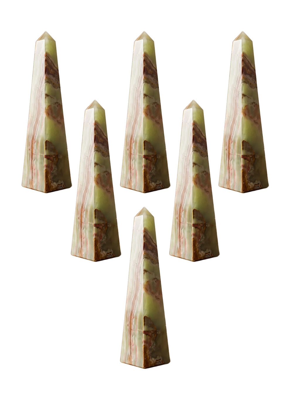 Natural Onyx Obelisk Sculpture Collection