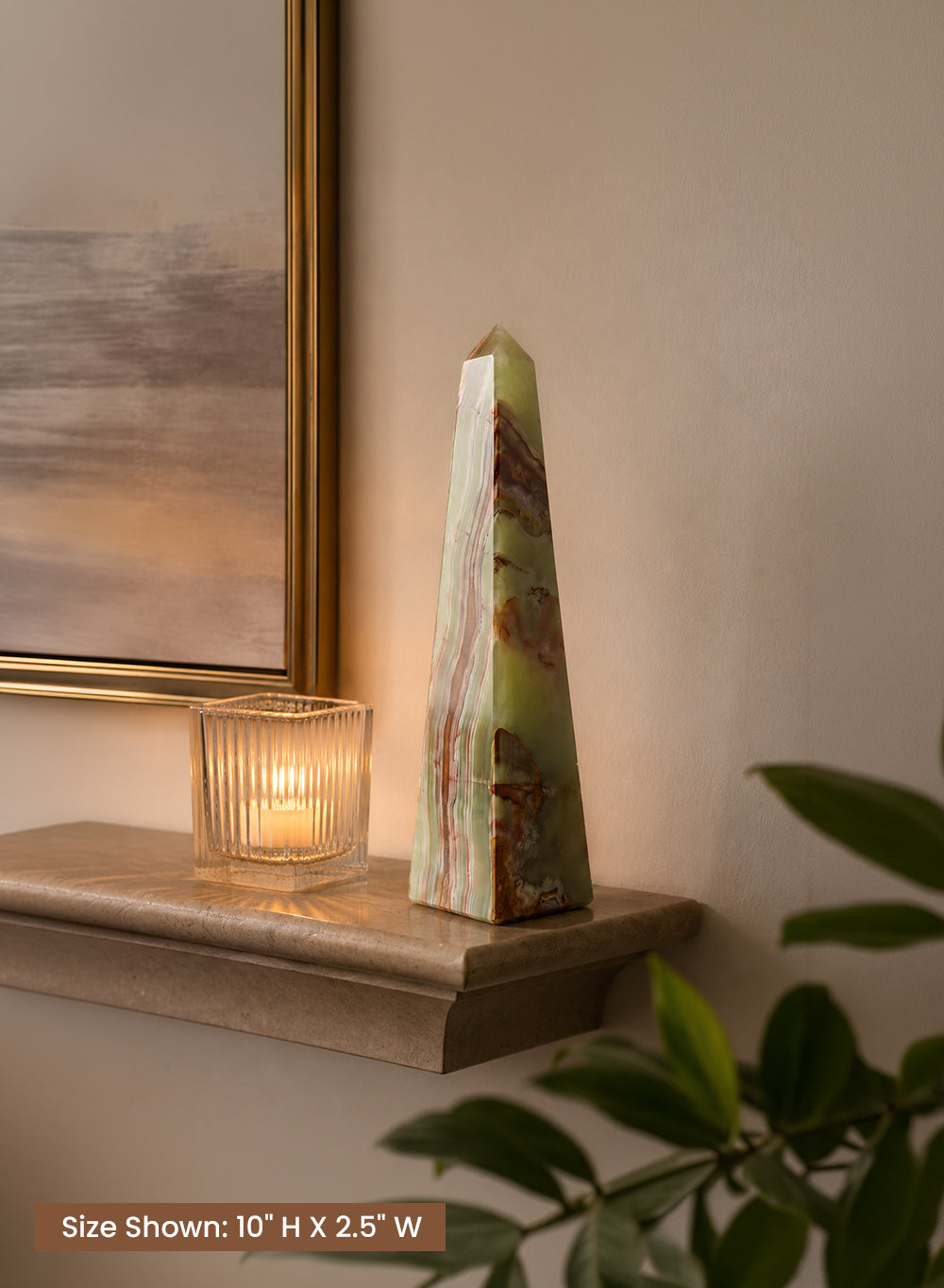 Natural Onyx Obelisk Sculpture Collection
