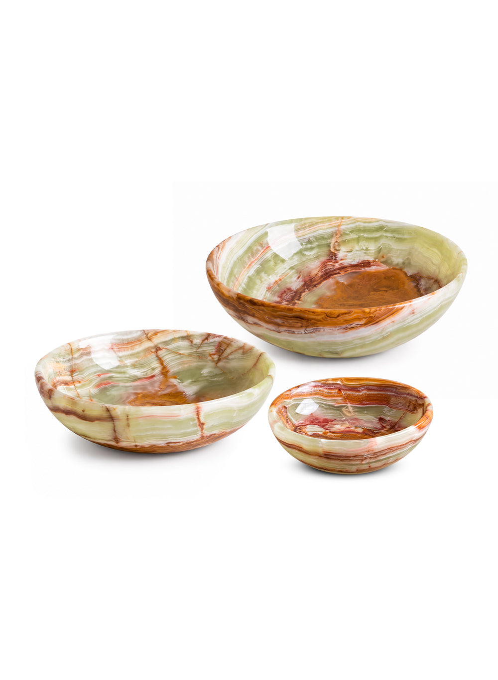 Natural Onyx Bowl, In 3 Sizes and Multiple Packs