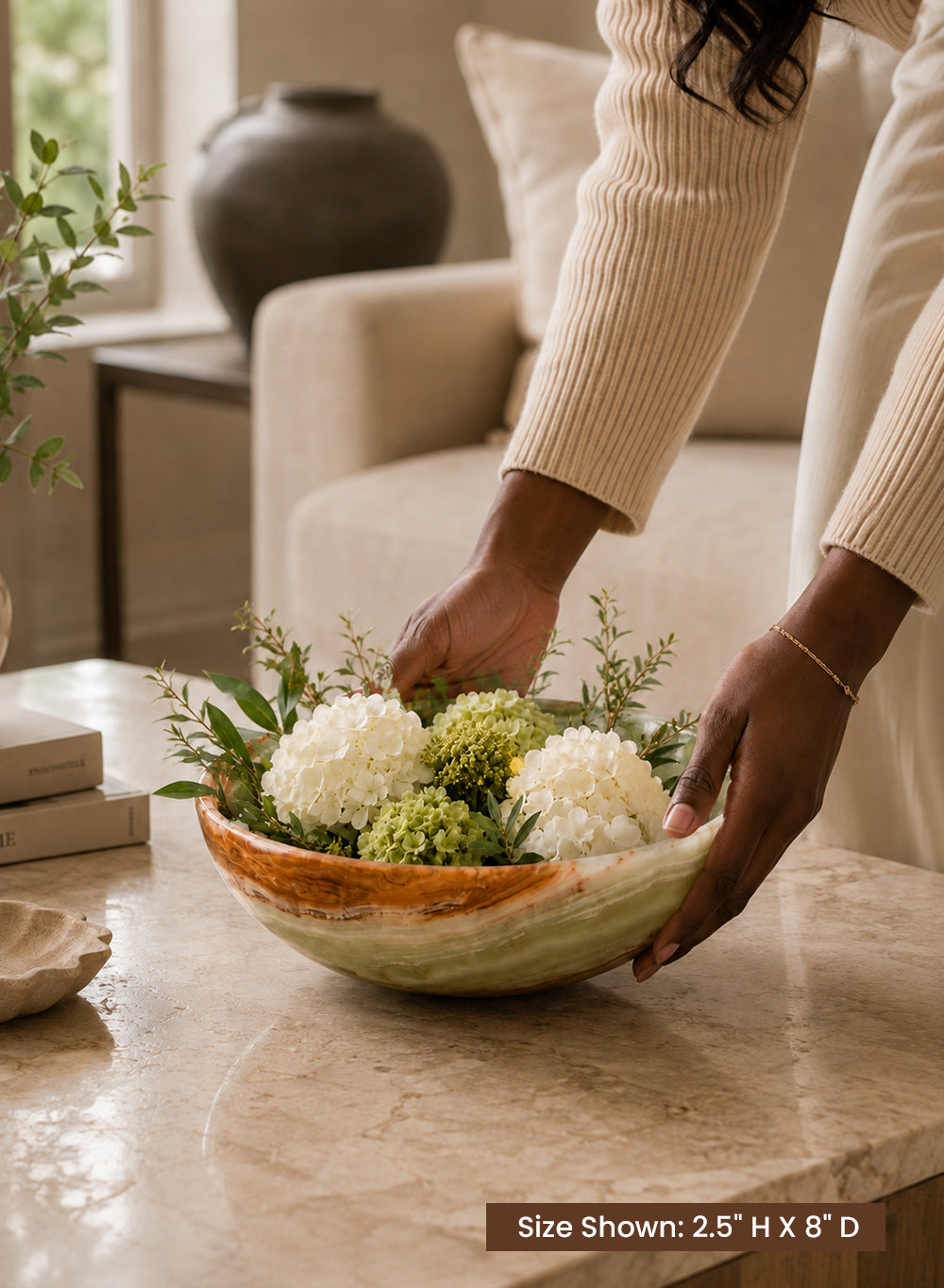 Natural Onyx Bowl, In 3 Sizes and Multiple Packs
