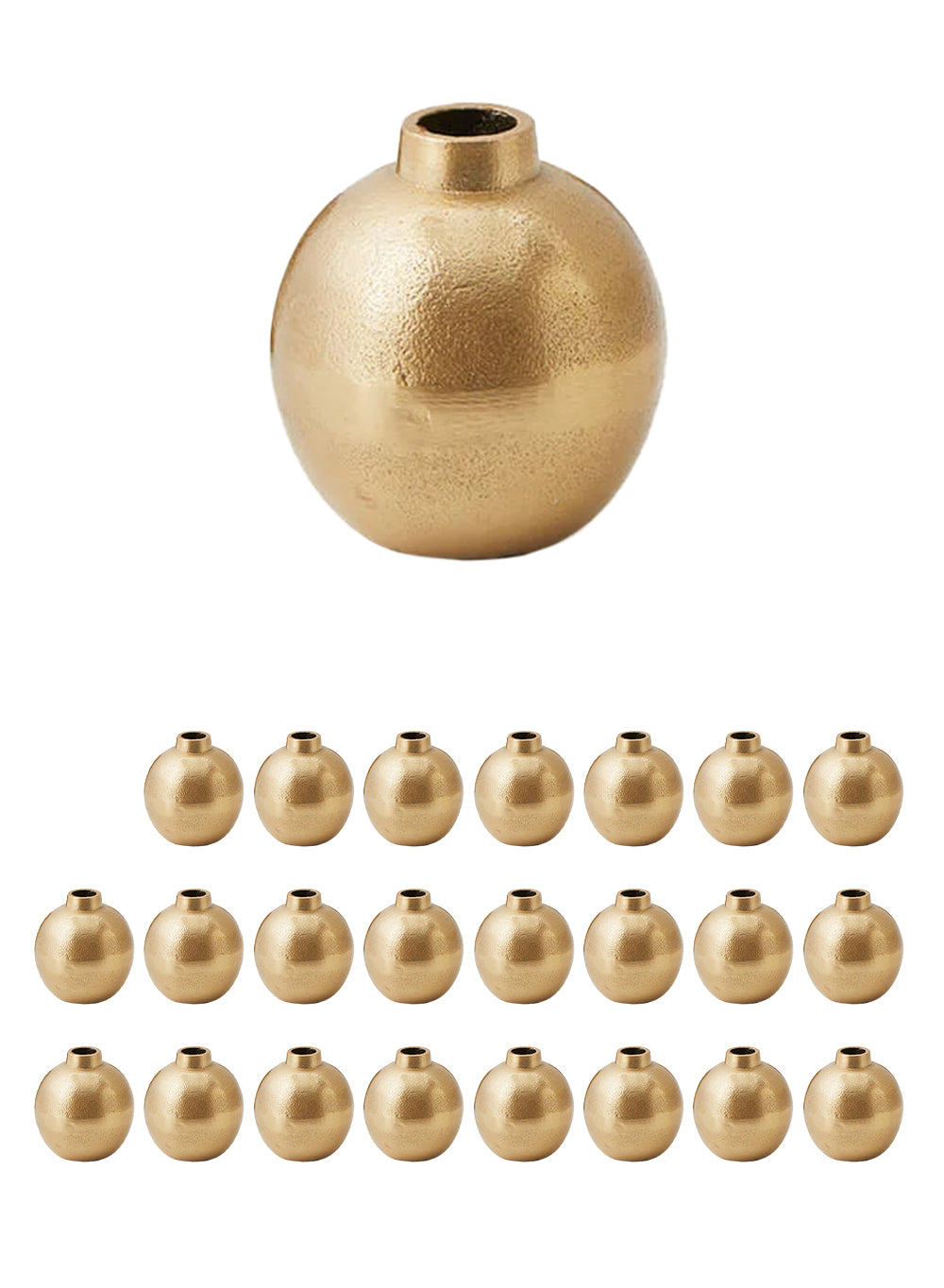 Stylish Gold Floral Bud Vase Collection