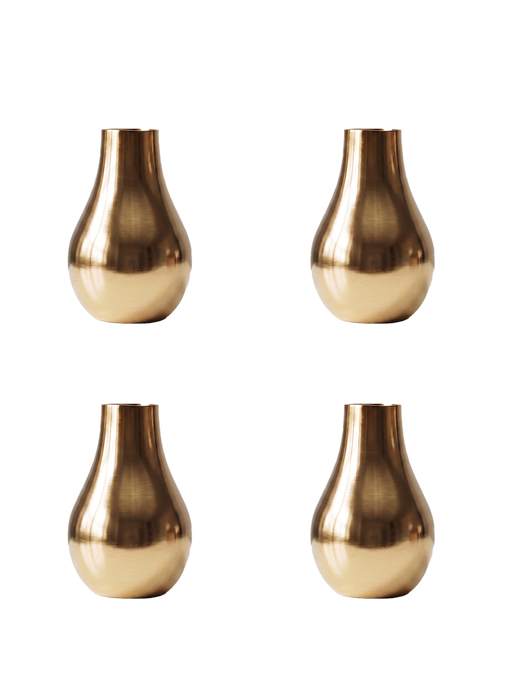Stylish Gold Floral Bud Vase Collection