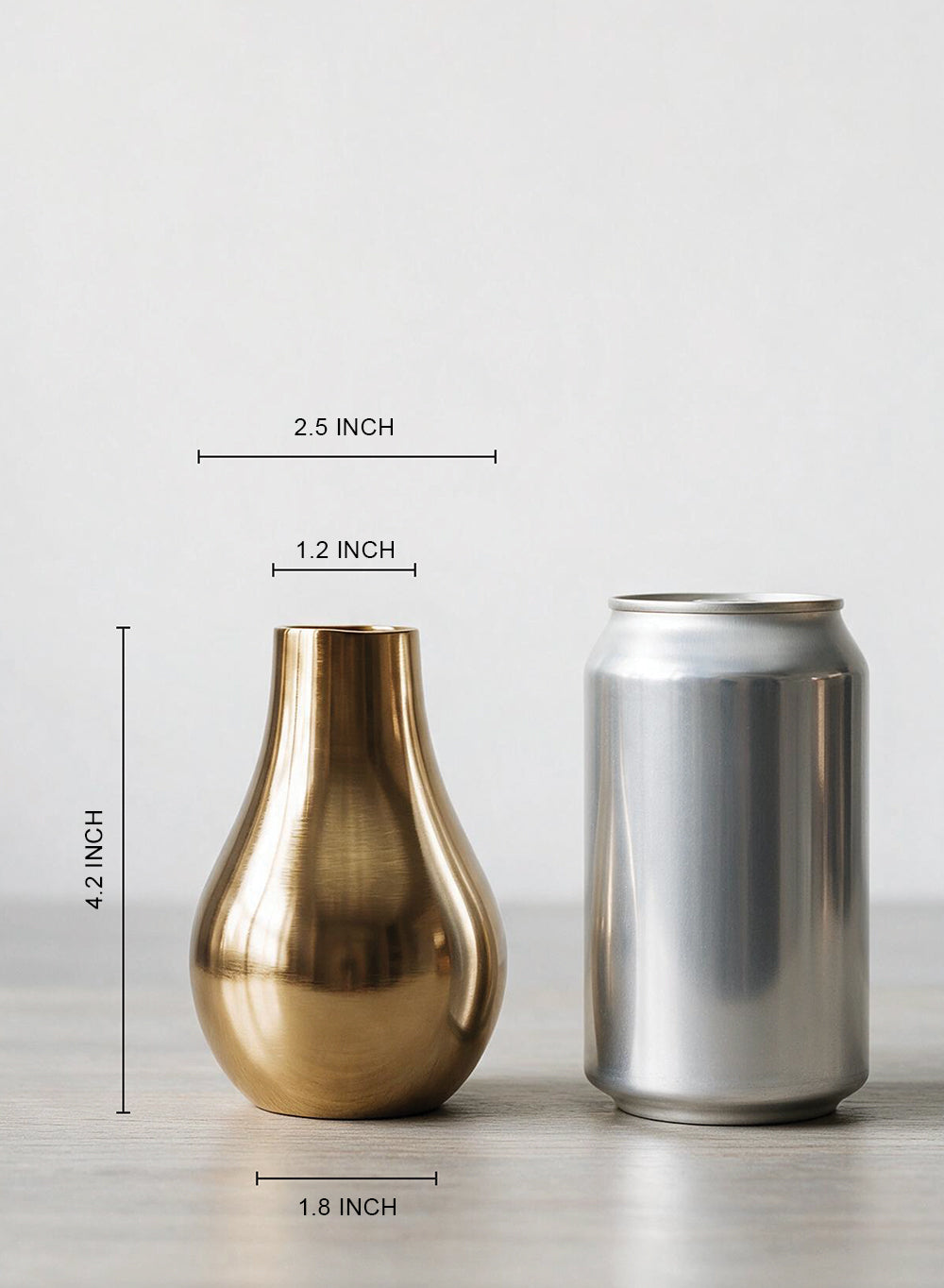 Stylish Gold Floral Bud Vase Collection