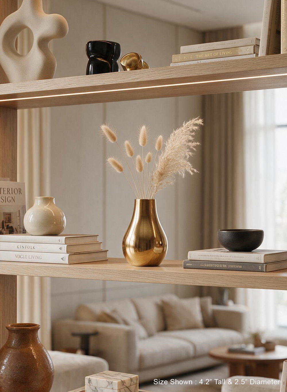 Stylish Gold Floral Bud Vase Collection