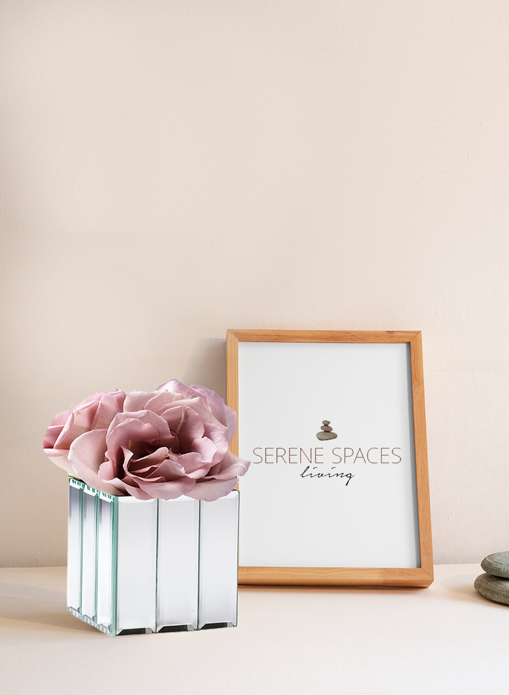 Gatsby Mirror Strip Cube Vase, Available in 2 sizes
