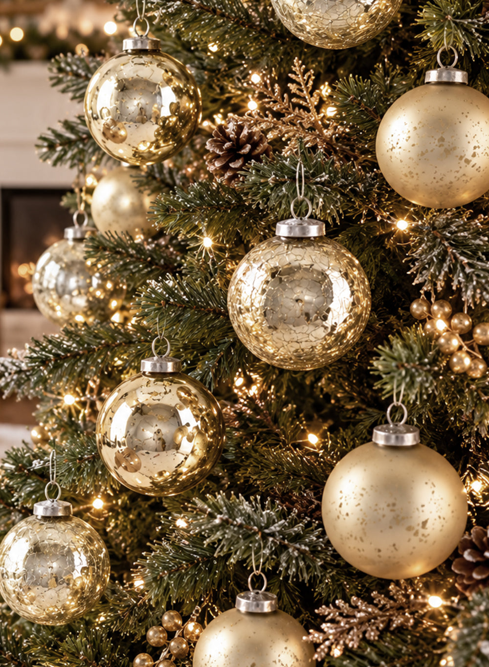 3" Assorted Glass Ball Ornaments Collection