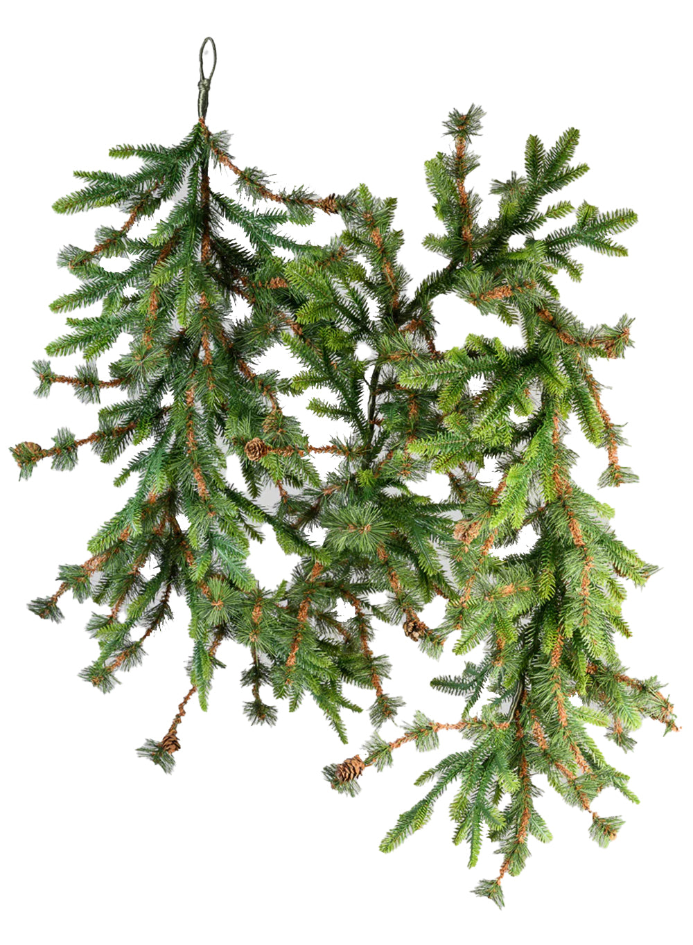 82" Woodland Pine Garland with Pinecones – 360 Tips & 16 Cones