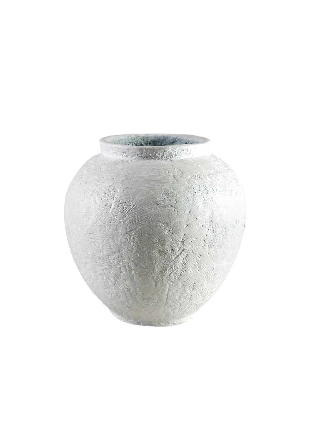 Mediterrana Ceramic Urn Vase, 11" Diameter & 11" Tall