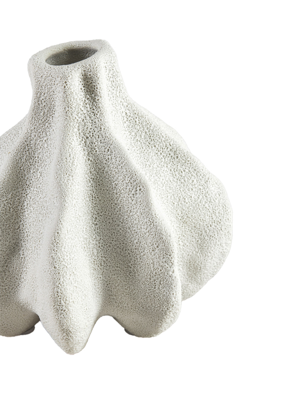 Textured Ceramic Vase – Coastal-Inspired Flower Holder, Elegant Home Decor Centerpiece