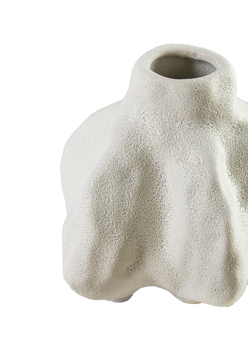 Textured Ceramic Vase – Coastal-Inspired Flower Holder, Elegant Home Decor Centerpiece