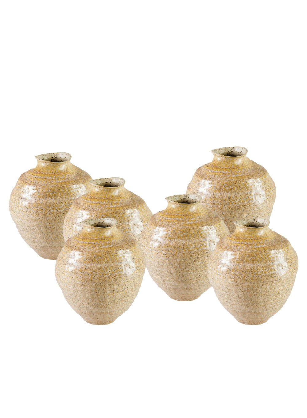 Solterra Ceramic Vase, 7.5" Diameter & 9" Tall