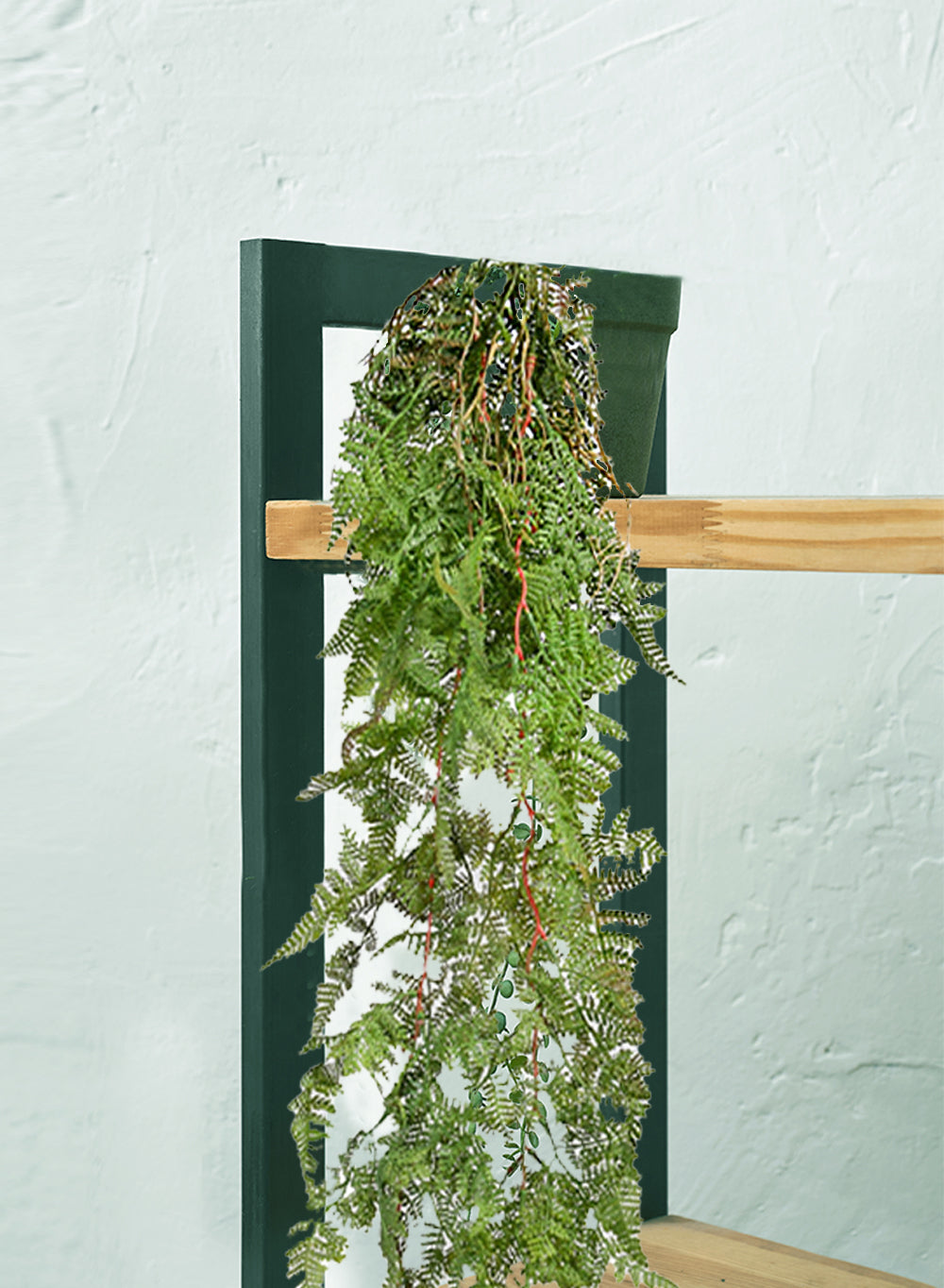 Pack of 12, 44" Artificial Hanging Fern Plant