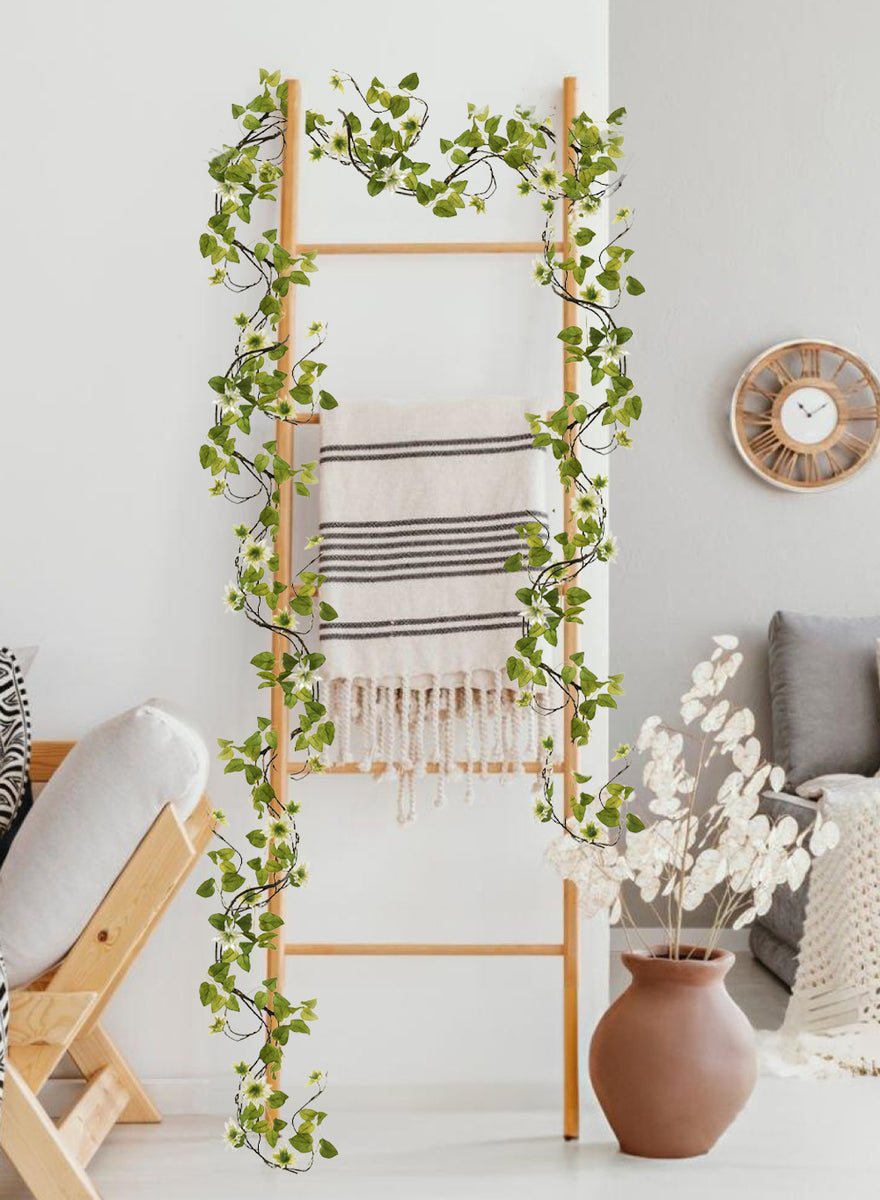 Artificial Clematis Vine Garlands Garland Serene Spaces Living
