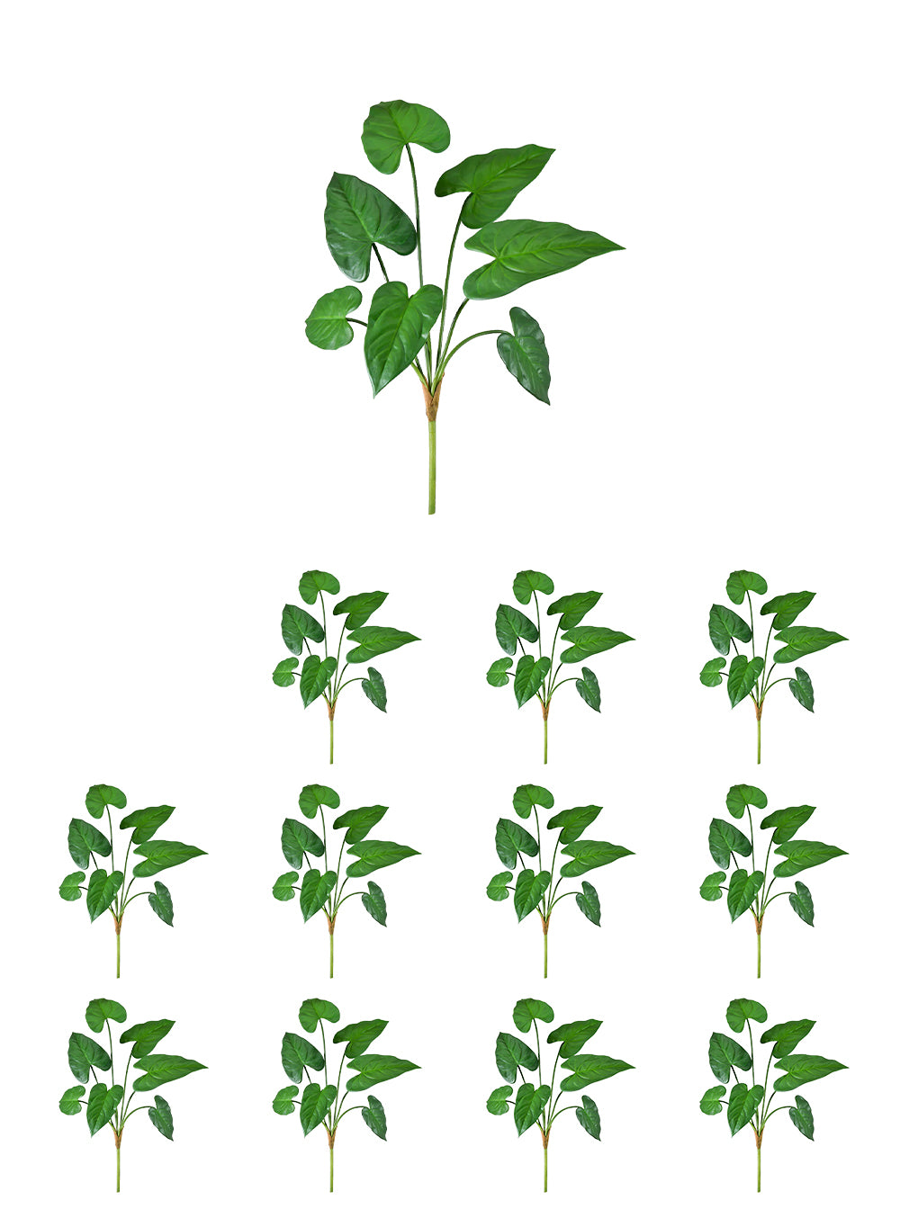 Artificial Tropical Leaf Spray Stems, 28.5" Tall, Pack of 12