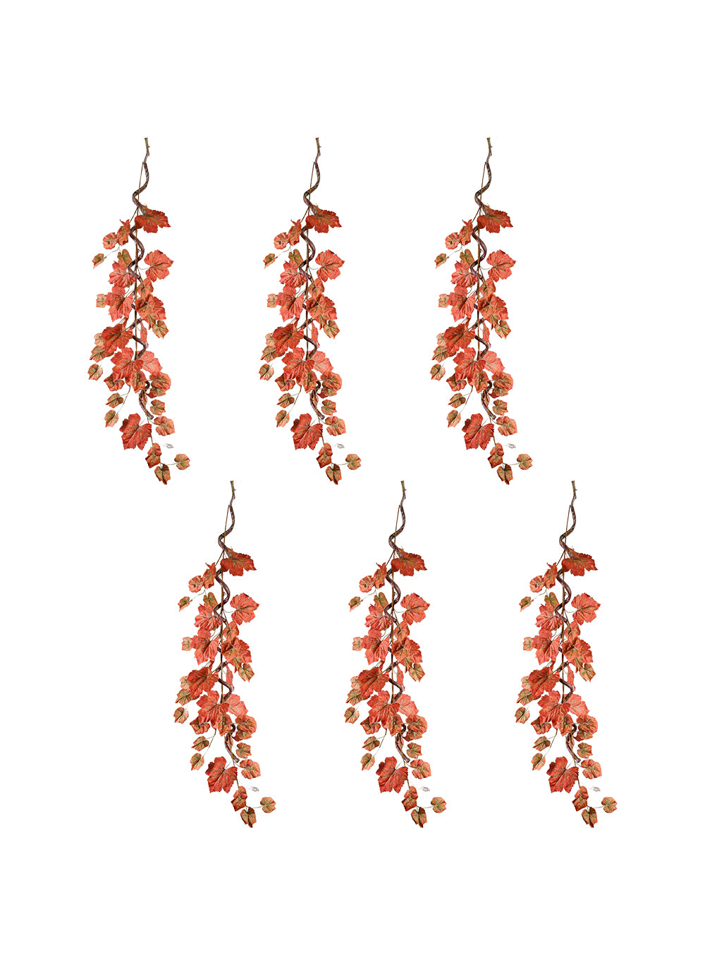 Autumn Maple Leaf Garland, 51" Long, Pack of 6