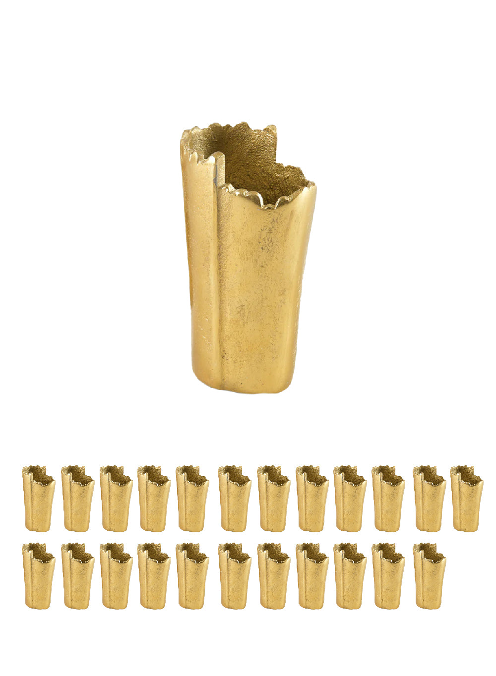 Aurum Crest Aluminum Vase – Available in Two Sizes