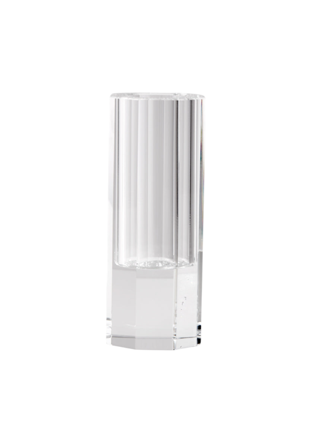 Serene Spaces Living Faceted Crystal Bud Vase, Ideal as Beautiful Centerpiece or as a Great Gift, 3 Sizes Available