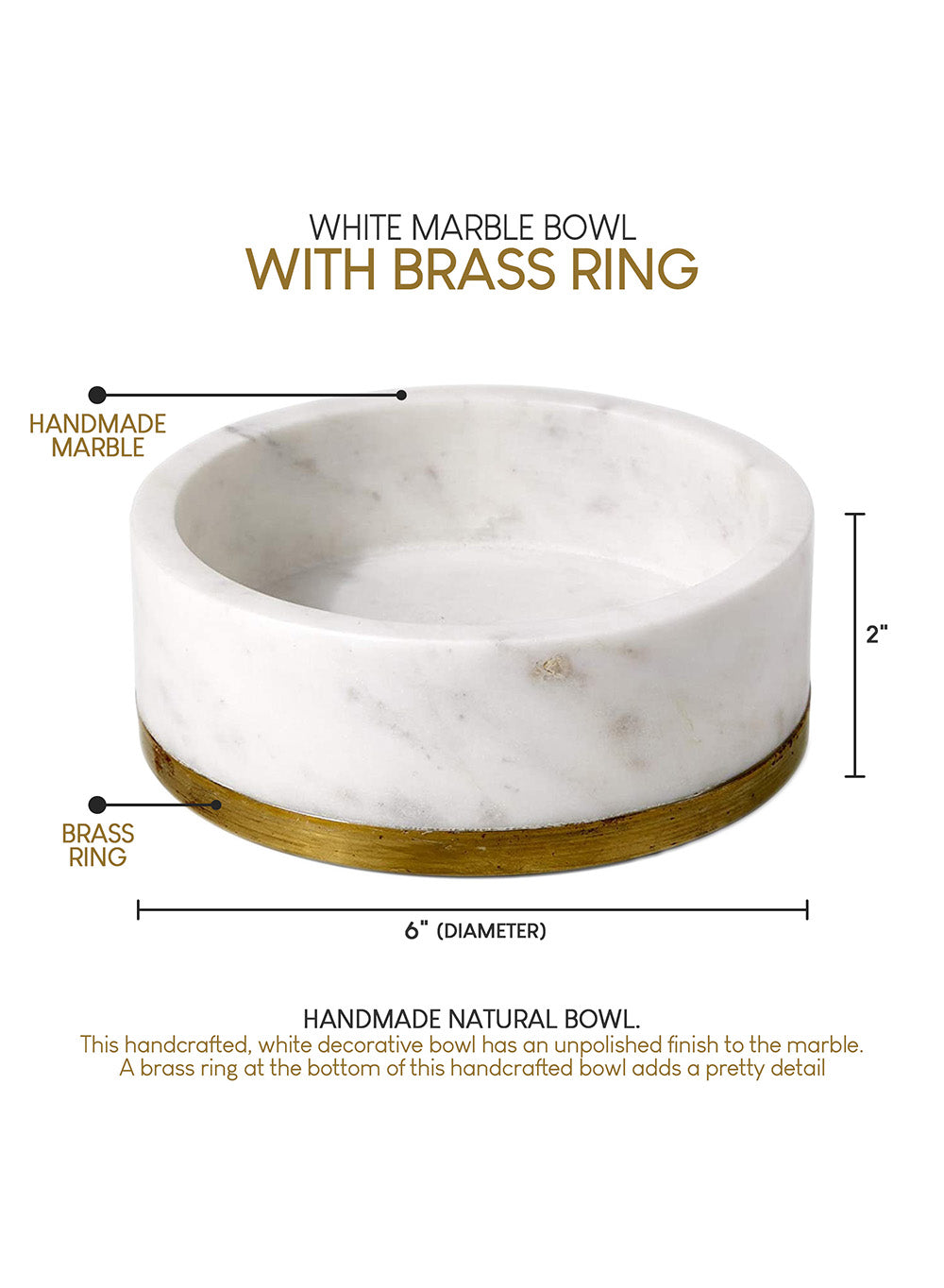 White Marble Collection, Bowl, Vase, Tray and Candle Holder