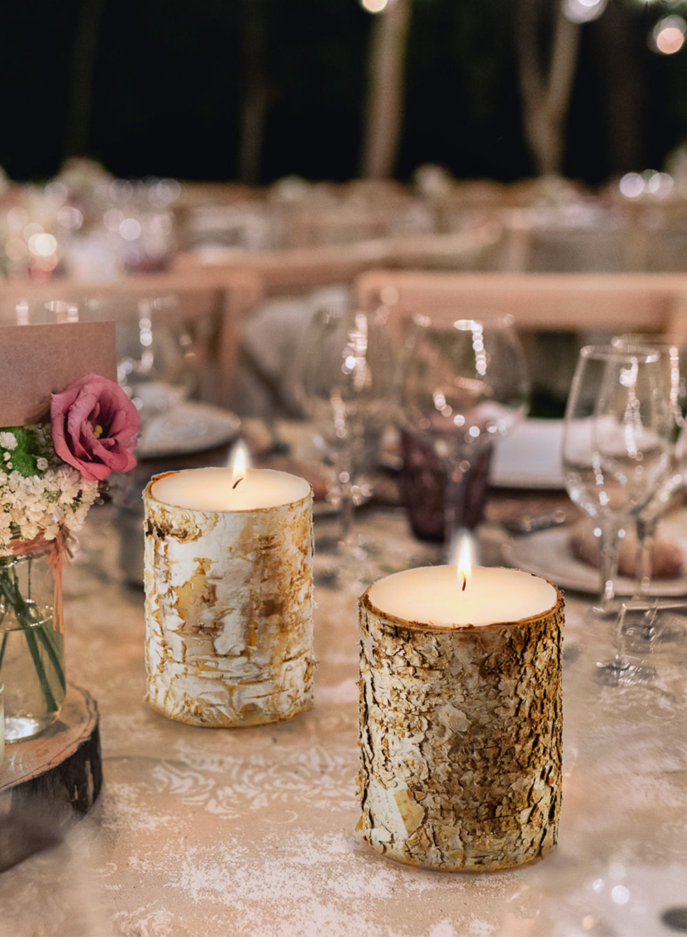 Birch Bark Candle Collection