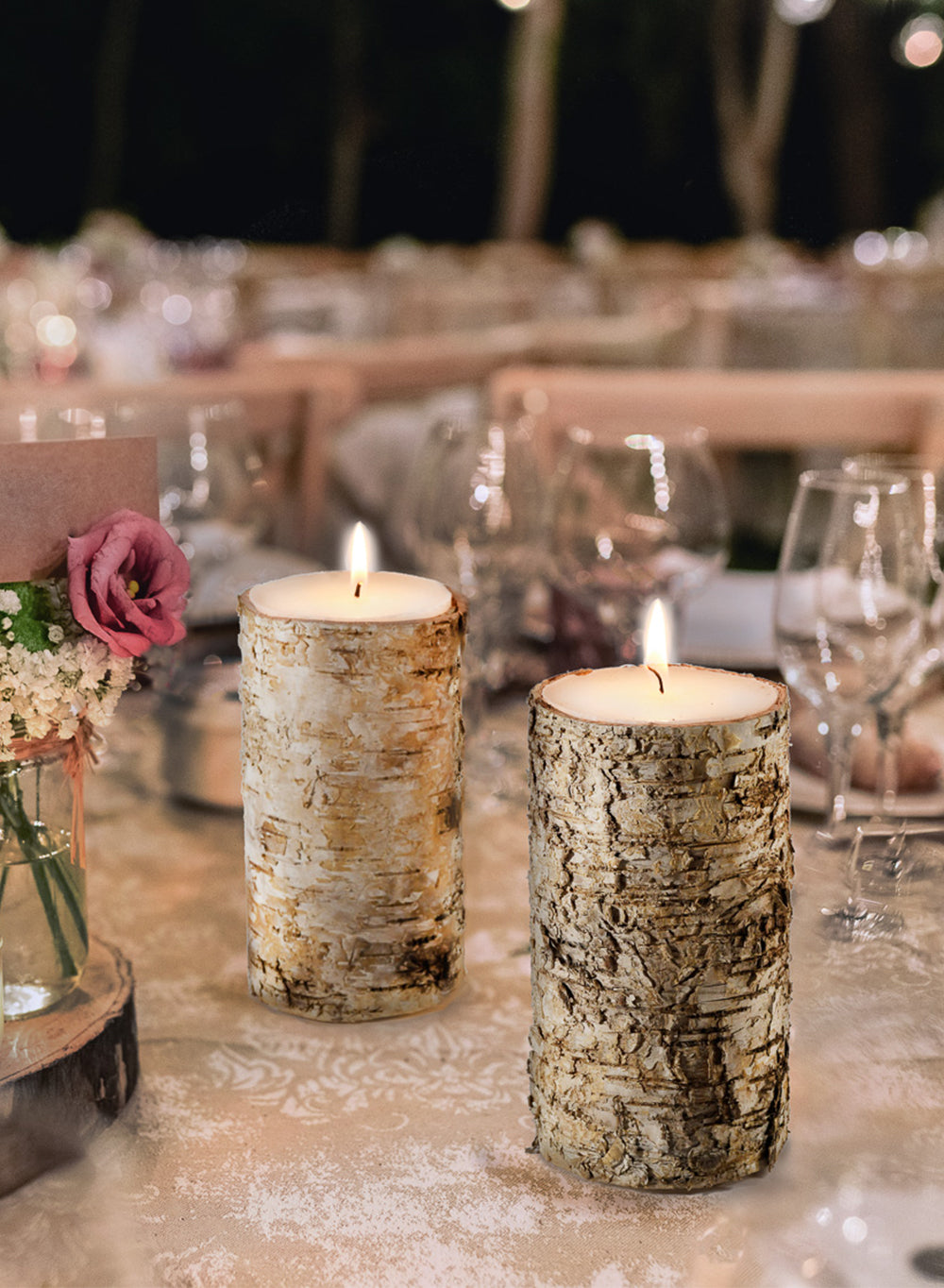 Birch Bark Candle Collection
