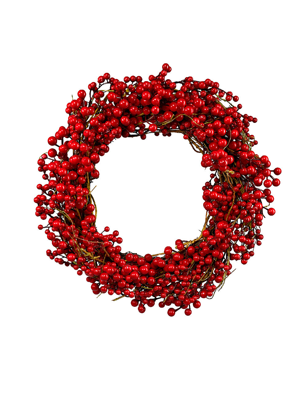 Red Berries Wreath, 20" Diameter