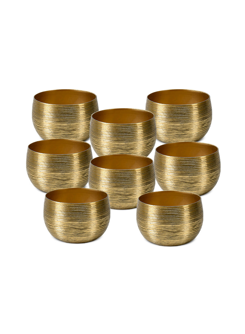 Gold Aluminum Bowl, Sold Individually & Set of 12