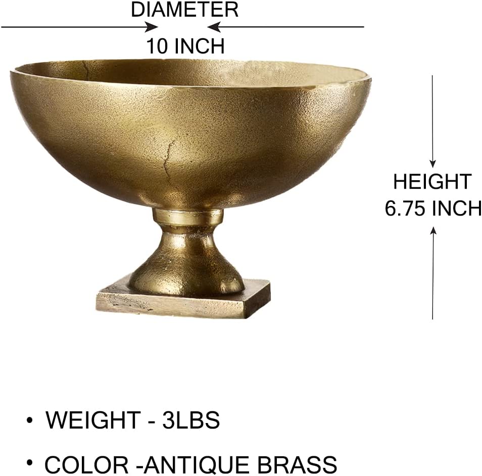 Antique Brass Pedestal Bowl Collection