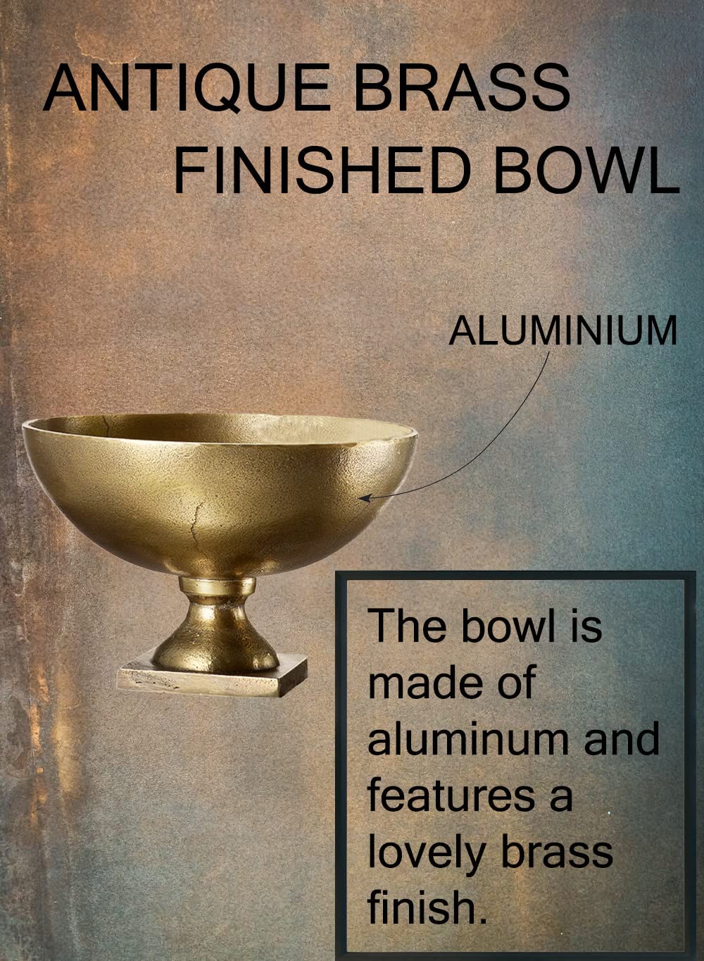 Antique Brass Pedestal Bowl Collection