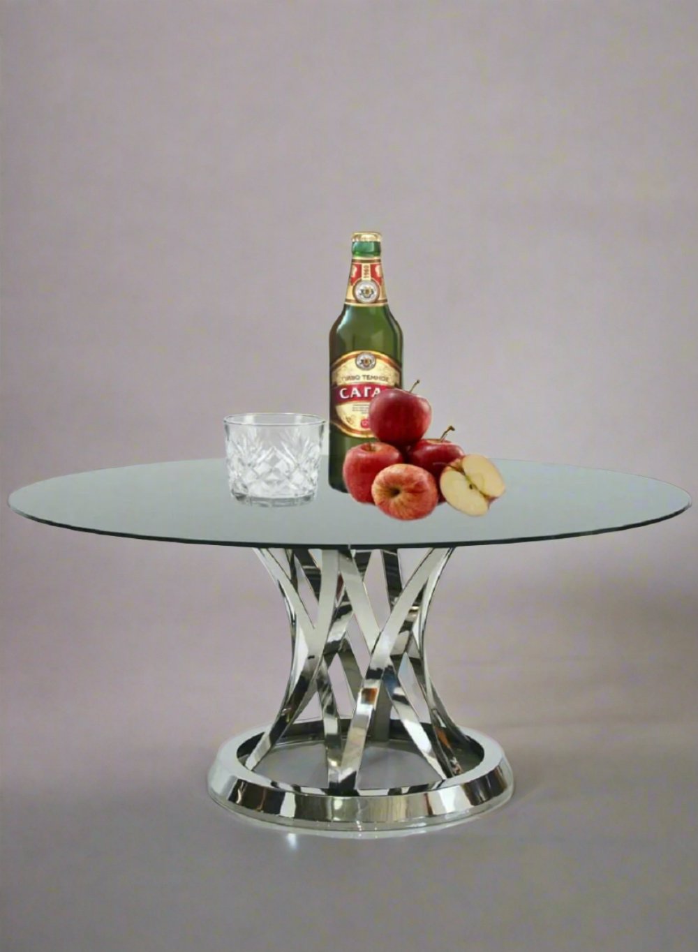 Diamond Cut Glass Vase, In 3 Shapes