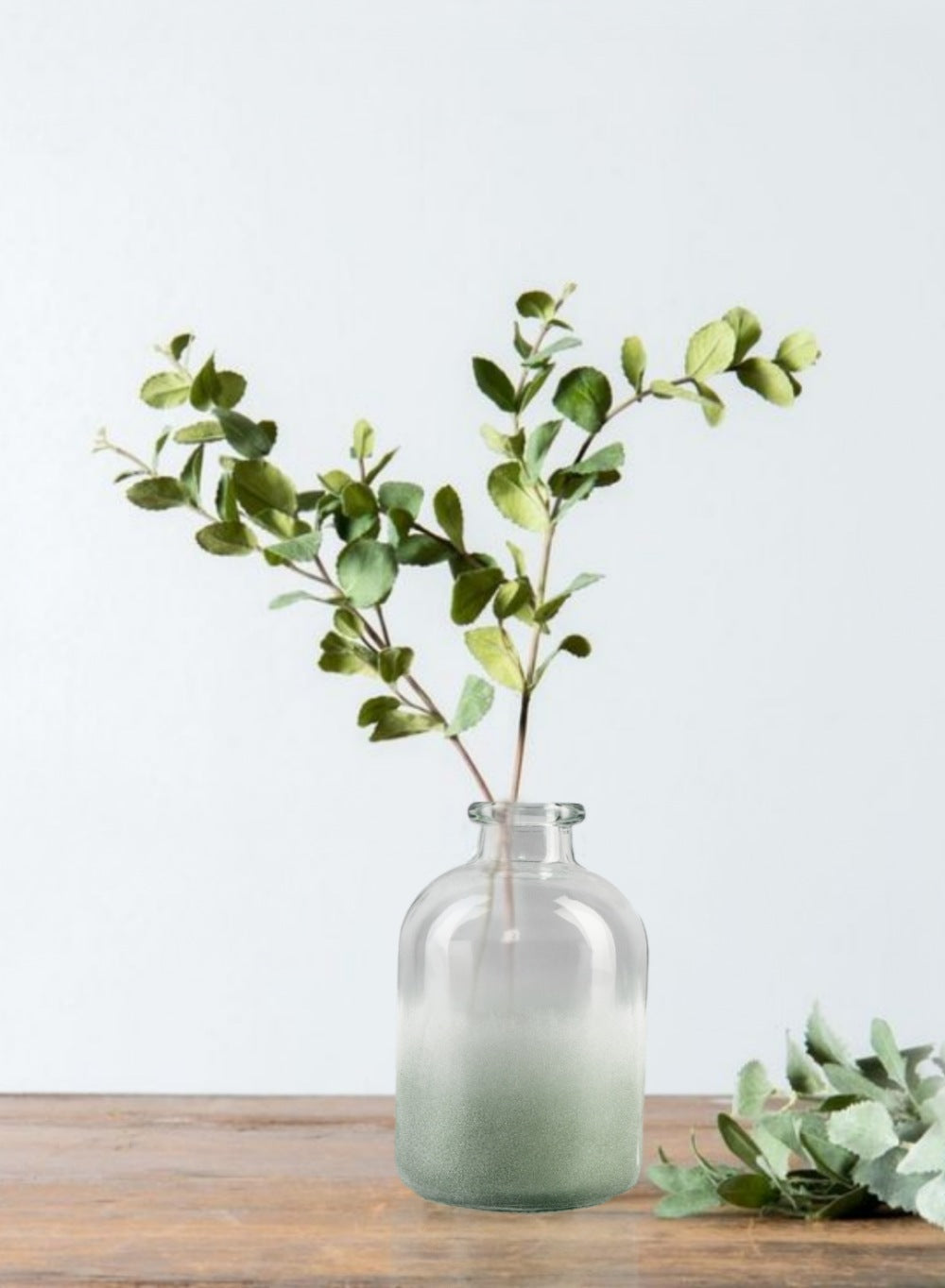 Sea Glass Vase, 6.5" Tall & 4.25" Diameter
