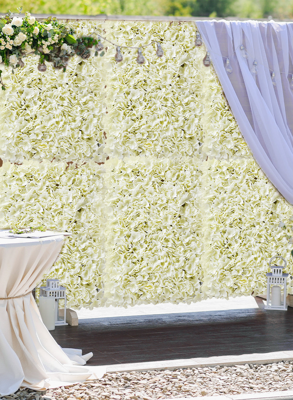 Silk Hydrangea Wall Panel-Sold Individually & in Pack of 4