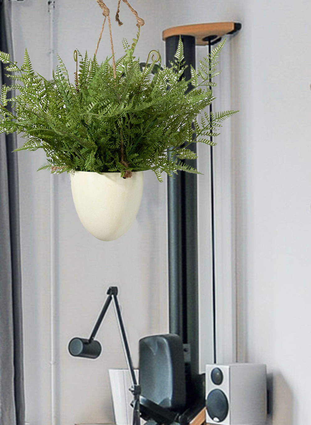 faux hanging fern plant Faux Boston Fern in Hanging Pot | Faux Plants