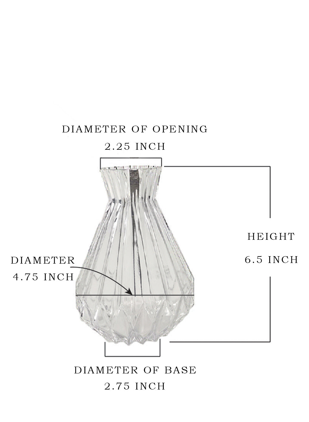Serene Spaces Living Set of 4 Glass Bud Vases, Available in 2 Sizes