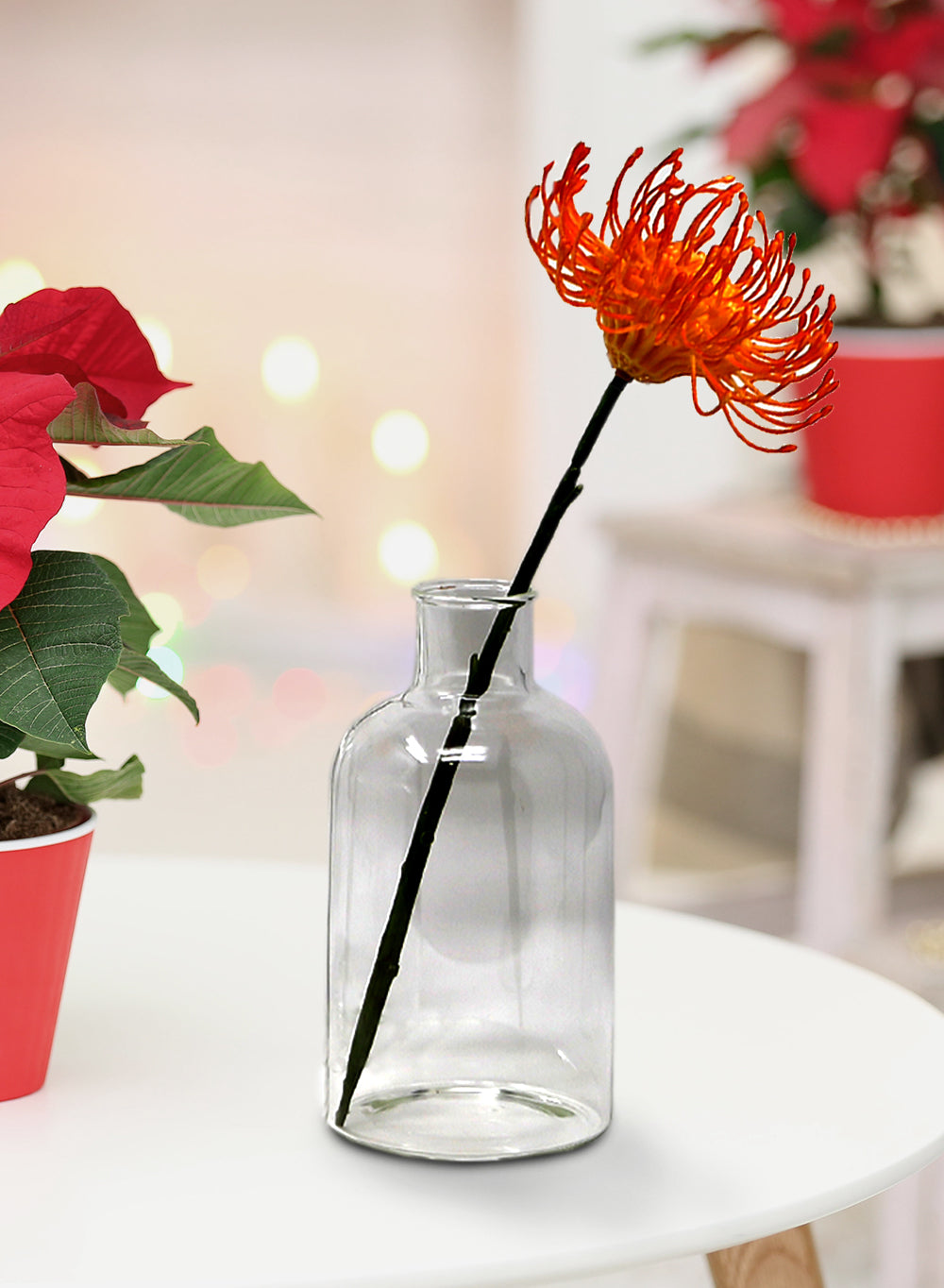 Bottle Bud Vase, 3" Diameter & 5.75" Tall, Pack of 4