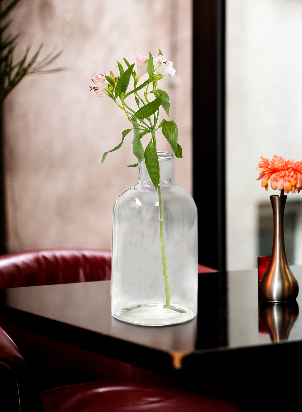 Bottle Bud Vase, 3" Diameter & 5.75" Tall, Pack of 4