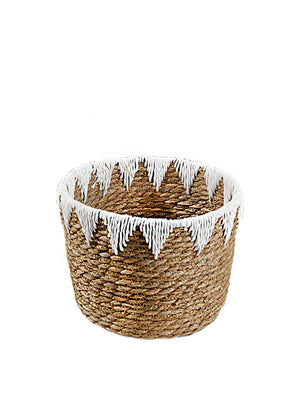 Handmade Cattail Leaf Basket, in 3 Sizes