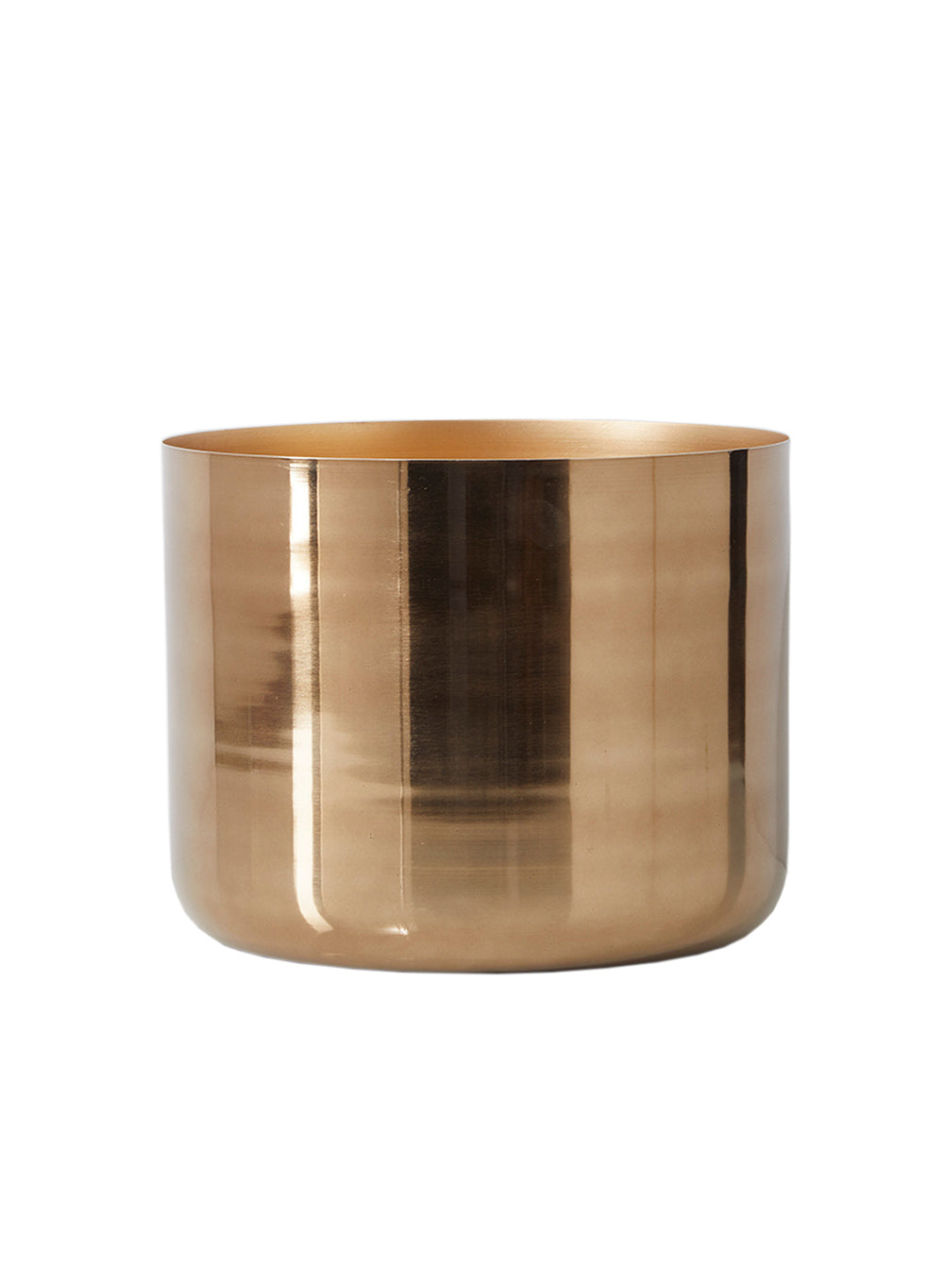 Gold Planter Vase, 11" Dia & 9" Tall