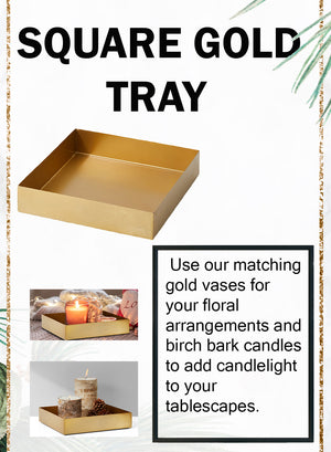 Gold Vanity Tray, Available in 3 Shapes