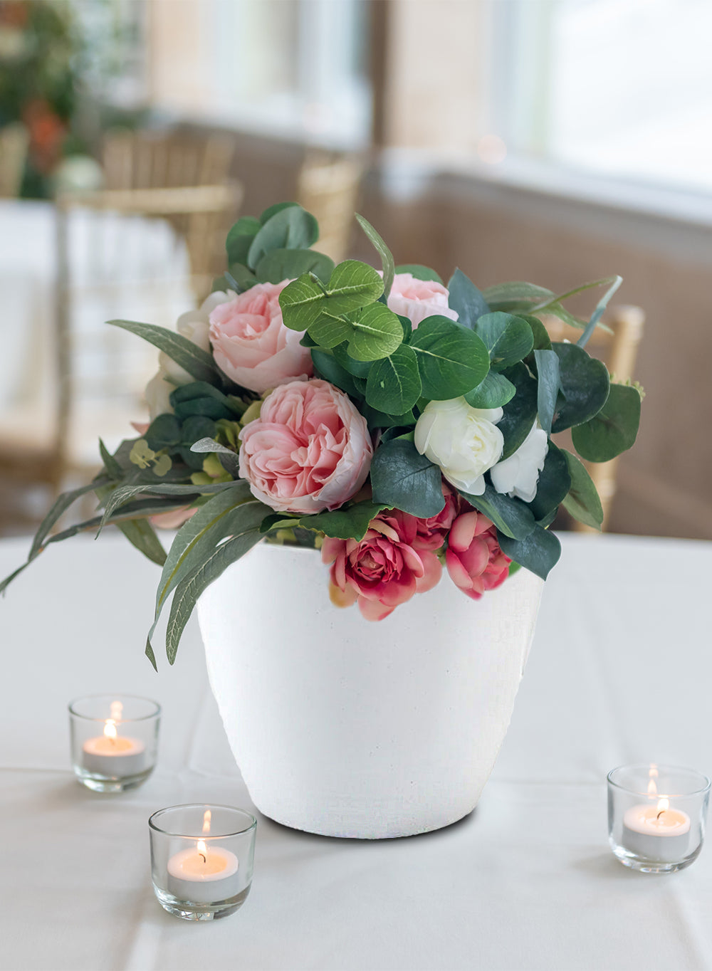 Metal Cachepot, in 3 Colors