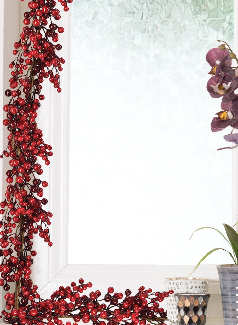 58" Red Berry Garland