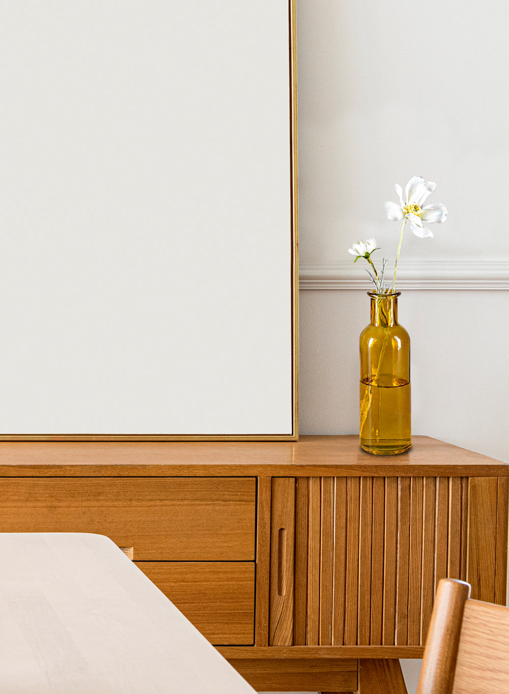 Bundle: Set of 12 Amber and Green Glass Bud Vases