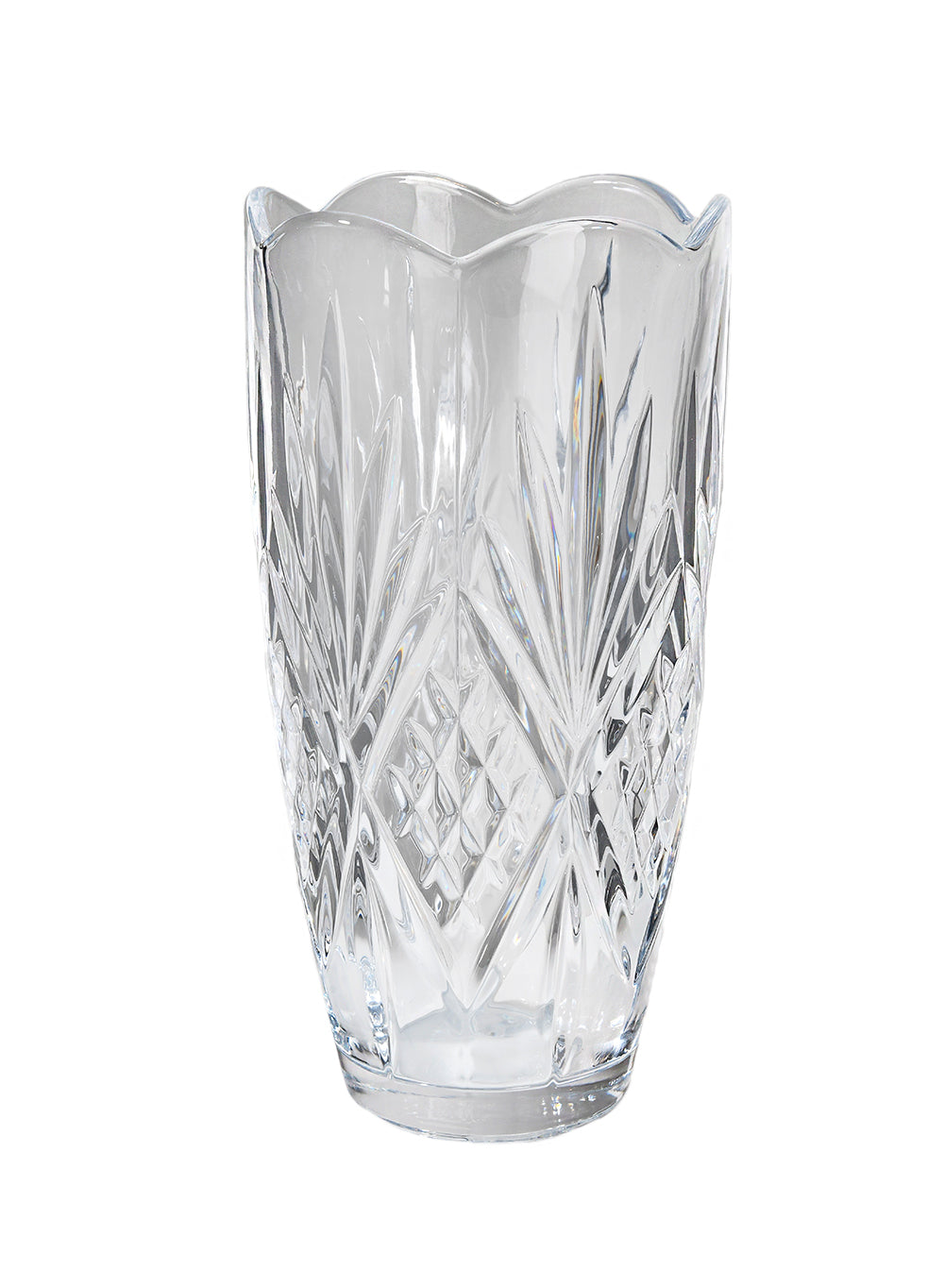 Classic Glass Cylinder Vase, 6" Diameter & 11.75" Tall