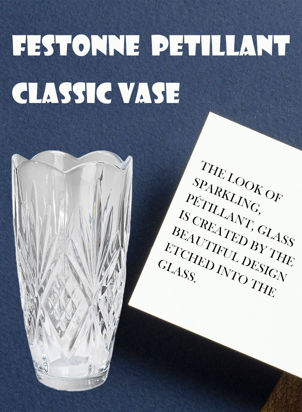 Classic Glass Cylinder Vase, 6" Diameter & 11.75" Tall