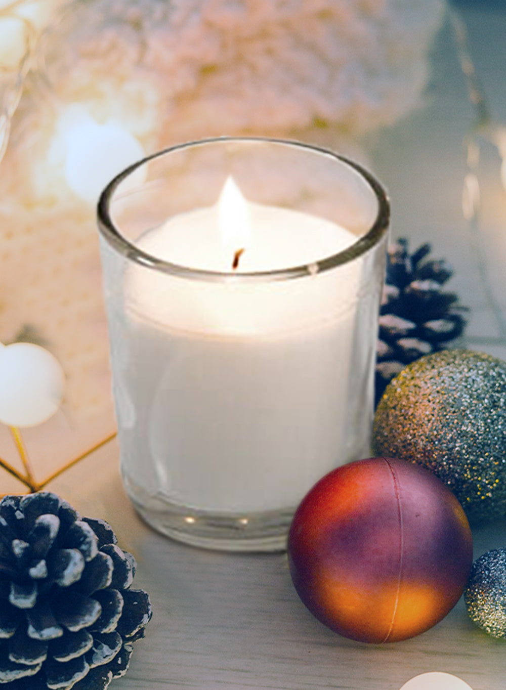 Set of 48 & 100 White Votives, Available in 2 Sizes