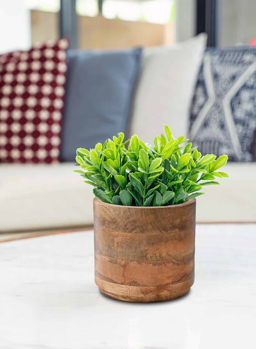 Mango Wood Cachepot, in 3 Sizes (B)