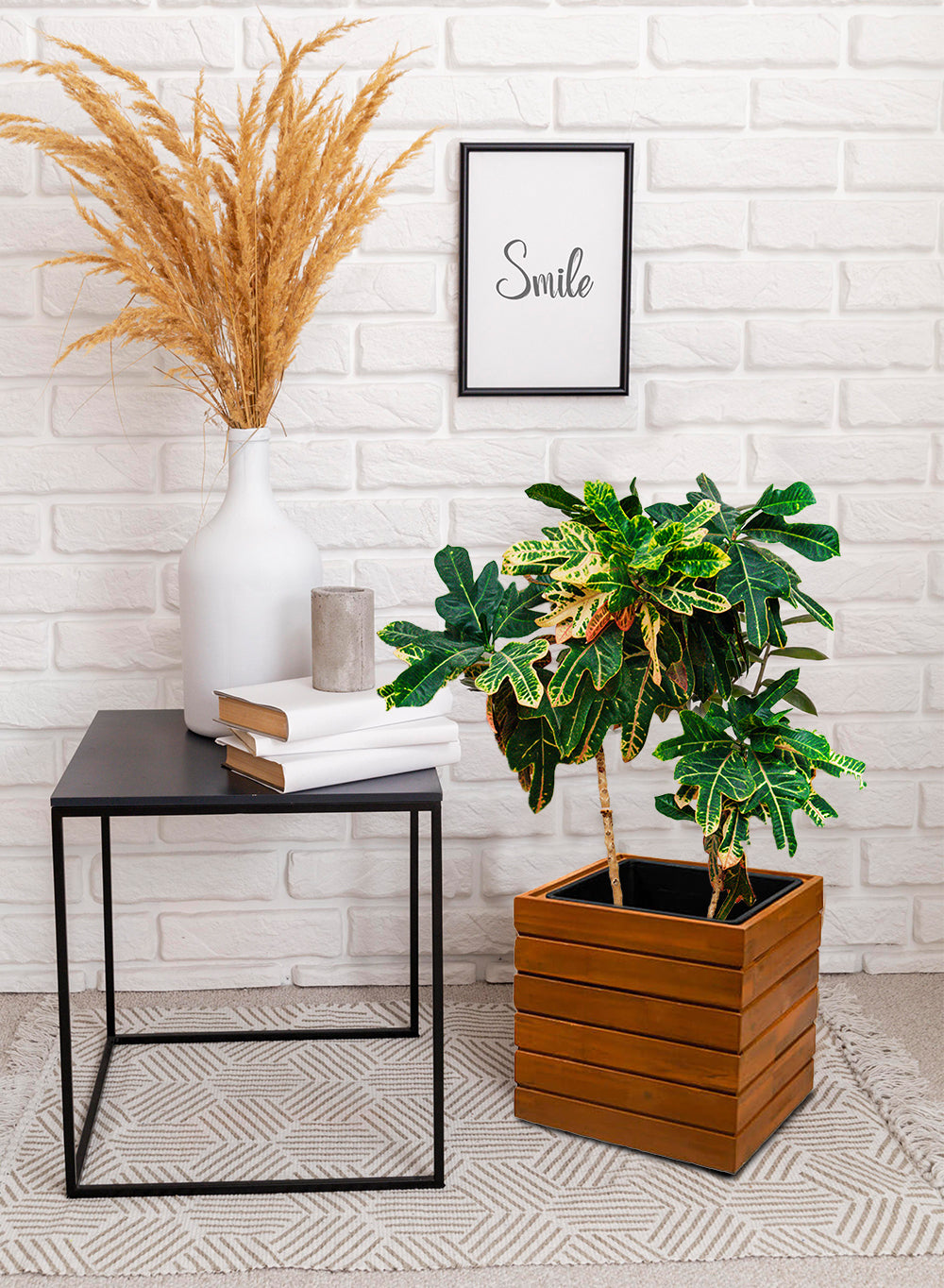 indoor wooden planter box Acacia Wood Planter Box | Planter